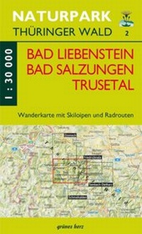 Abbildung von: Wanderkarte Bad Liebenstein, Bad Salzungen, Trusetal - grünes herz