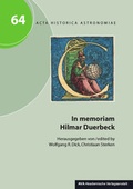 Cover: In memoriam Hilmar Duerbeck - AVA