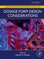 Cover: Dosage Form Design Considerations - Academic Press