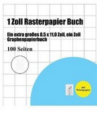 Enlarge image Cover: 1 Zoll Rasterpapier Buch - Sketchbook, Sketch Pad, Art Book, Drawing Pape