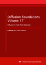 Cover: Diffusion in High-Tech Materials - Trans Tech Publications Ltd