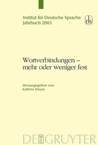 Abbildung von: Wortverbindungen - mehr oder weniger fest - De Gruyter
