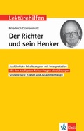 Cover: Klett Lekt&uuml;rehilfen Friedrich D&uuml;rrenmatt, Der Richter und sein Henker - Klett
