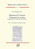 Cover: &Eacute;l&eacute;ments de l'Ancien Testament en occitan. R&eacute;daction du 15e si&egrave;cle, Ms. BN fr. 2426 - Narr Francke Attempto