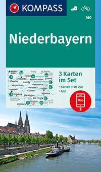 Abbildung von: KOMPASS Wanderkarte Niederbayern - KOMPASS-Karten