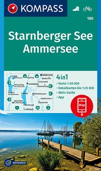 Abbildung von: KOMPASS Wanderkarte Starnberger See, Ammersee - KOMPASS-Karten