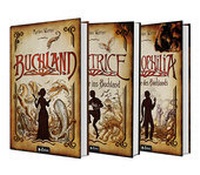 Abbildung von: Buchland Band 1-3 (Hardcover): Buchland / Beatrice. Rückkehr ins Buchland / Bibliophilia. Das Ende des Buchlands: Die komplette Trilogie als Hardcover-Ausgabe - Acabus Verlag