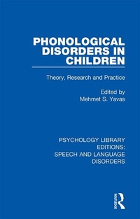 Abbildung von: Phonological Disorders in Children - Routledge