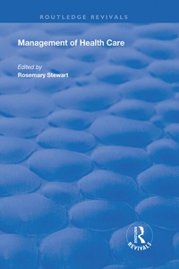 Enlarge image Cover: Management of Healthcare - Routledge