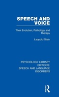 Cover: Speech and Voice - Routledge