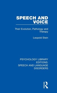 Enlarge image Cover: Speech and Voice - Routledge