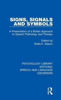 Enlarge image Cover: Signs, Signals and Symbols - Routledge