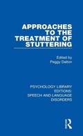Cover: Approaches to the Treatment of Stuttering - Routledge
