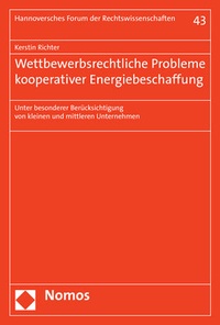 Abbildung von: Wettbewerbsrechtliche Probleme kooperativer Energiebeschaffung - Nomos