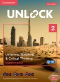 Cover: Unlock Level 2 Listening, Speaking & Critical Thinking Student's Book, Mob App and Online Workbook w/ Downloadable Audio and Video - Cambridge University Press