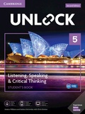 Cover: Unlock Level 5 Listening, Speaking & Critical Thinking Student's Book, Mob App and Online Workbook w/ Downloadable Audio and Video - Cambridge University Press