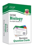 Cover: GCSE Biology AQA Revision Question Cards - Q&A cards for quick practice - Coordination Group Publications Ltd (CGP)
