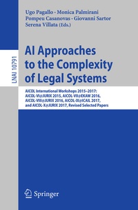 Enlarge image Cover: AI Approaches to the Complexity of Legal Systems - Springer