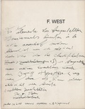 Cover: FRANZ WEST. WORKS 1970-1985 - Schlebr&uuml;gge.Editor