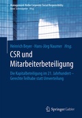 Cover: CSR und Mitarbeiterbeteiligung - Springer Gabler