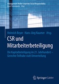 Cover: CSR und Mitarbeiterbeteiligung - Springer Gabler