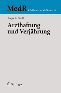 Abbildung von: Arzthaftung und Verjährung - Springer