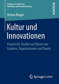 Abbildung von: Kultur und Innovationen - Springer Gabler