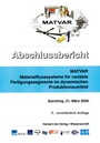 Cover: Abschlussbericht MATVAR - utzverlag GmbH