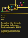 Cover: Proceedings of the Nineteenth International Conference on Membrane Computing (CMC19) - Westarp BookOnDemand