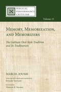 Cover: Memory, Memorization, and Memorizers - Wipf & Stock Publishers