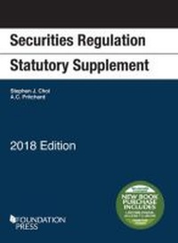 Enlarge image Cover: Securities Regulation Statutory Supplement, 2018 Edition - West Academic Press