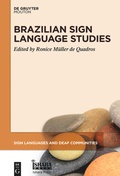 Cover: Brazilian Sign Language Studies - De Gruyter Mouton
