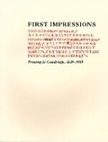 Cover: First Impressions - Houghton Library of the Harvard College Library