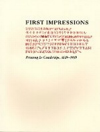 Enlarge image Cover: First Impressions - Houghton Library of the Harvard College Library