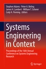 Cover: Systems Engineering in Context - Springer