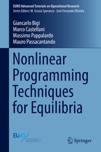 Enlarge image Cover: Nonlinear Programming Techniques for Equilibria - Springer