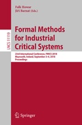 Cover: Formal Methods for Industrial Critical Systems - Springer