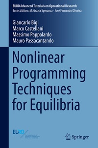 Enlarge image Cover: Nonlinear Programming Techniques for Equilibria - Springer