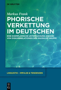 Abbildung von: Phorische Verkettung im Deutschen - De Gruyter