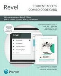 Enlarge image Cover: Revel for Writing Arguments - Pearson