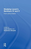 Cover: Studying Lacan's Seminars IV and V - Routledge