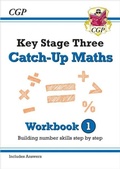 Cover: KS3 Maths Catch-Up Workbook 1 (with Answers) - Coordination Group Publications Ltd (CGP)