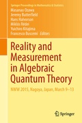 Cover: Reality and Measurement in Algebraic Quantum Theory - Springer