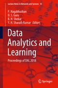 Cover: Data Analytics and Learning - Springer