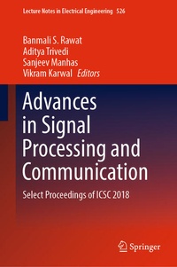 Enlarge image Cover: Advances in Signal Processing and Communication - Springer