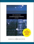 Cover: COMPLETE BUSINESS STATISTICS W - McGraw Hill Higher Education