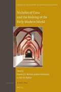 Cover: Nicholas of Cusa and the Making of the Early Modern World - Brill