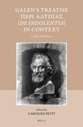 Cover: Galen's Treatise ???? ??????? (De indolentia) in Context - Brill