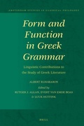 Cover: Form and Function in Greek Grammar - Brill