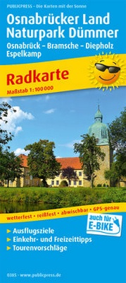 Abbildung von: Osnabrücker Land - Naturpark Dümmer, Osnabrück - Bramsche - Diepholz - Espelkamp - Freytag-Berndt und ARTARIA